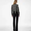 Long Sleeve V-Neck Lavalliere Silk Blouse