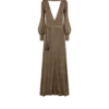 Long V-Neck Dress with Open Back Long V-Neck Dress with Open Back
