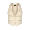 Lustrous Barathea Silk Wool Waistcoat