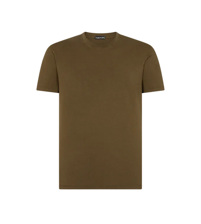 Lyocell Cotton Crew Neck T-Shirt
