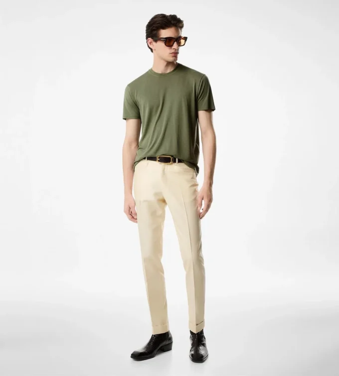 Lyocell Cotton Crew T-Shirt