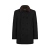 Melton Wool Shearling Peacoat