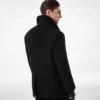 Melton Wool Shearling Peacoat