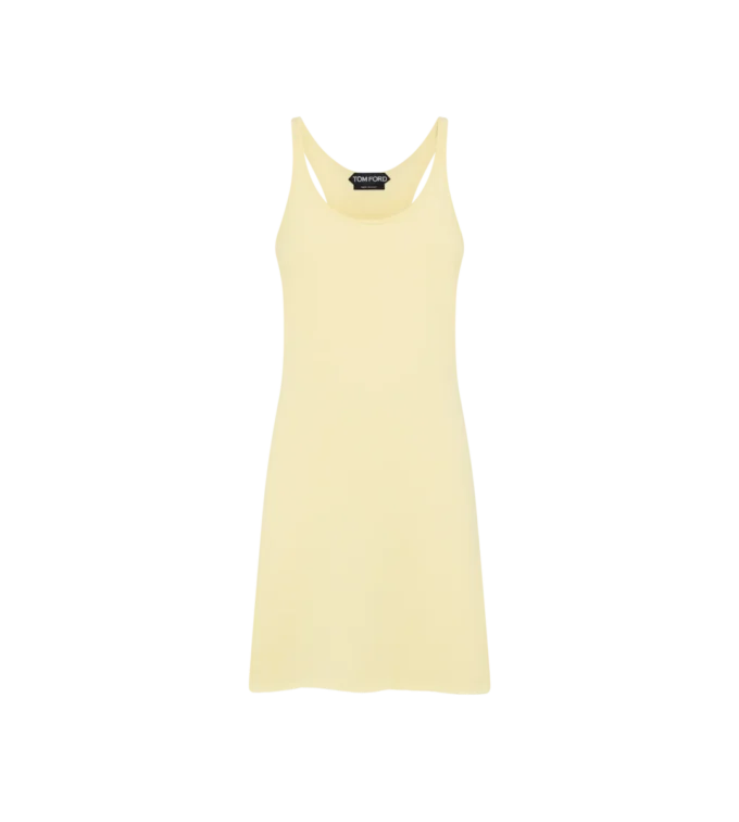 Merino Pique Sleeveless Short Tank Dress