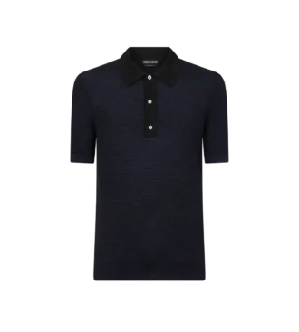 Merino Wool Bi-Colour Polo