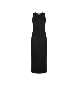 Micro Sequins Embellished Rib Mid-Length Tank Dress Micro Sequins Embellished Rib Mid-Length Tank Dress