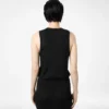 Micro Sequins Embellished Rib Relaxed Tank