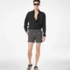 Mid Dot Print Nylon Swim Short
