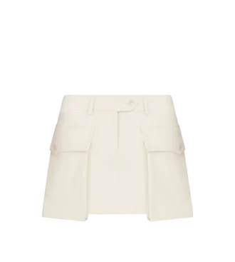Mini Skirt with Large Patch Pockets
