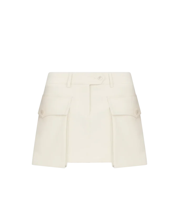 Mini Skirt with Large Patch Pockets