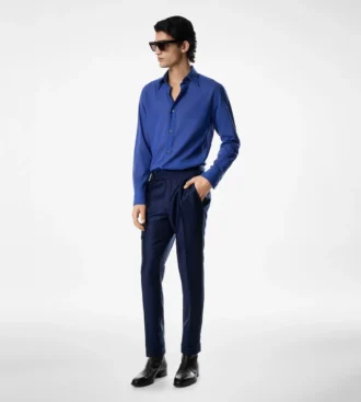 Mohair Silk Twill Dyllan Pant