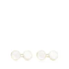 Mother of Pearl Round Cufflinks