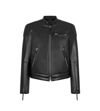 Nappa Grain Leather Biker