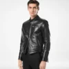 Nappa Grain Leather Biker