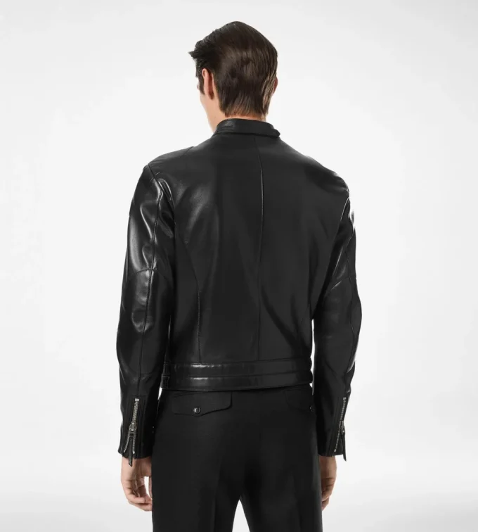 Nappa Grain Leather Biker