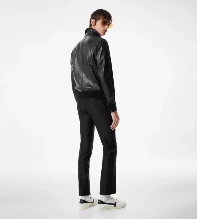 Nappa Grain Leather Collar Blouson