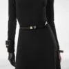 Nappa Leather and Plexiglass Deco Belt Nappa Leather and Plexiglass Deco Belt