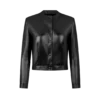 Nappa Leather Cardigan Jacket