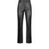 Nappa Leather Five-Pocket Pants with Tf Debossed Logo