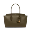Natural Grain Leather Alexander Large Shoulder Bag