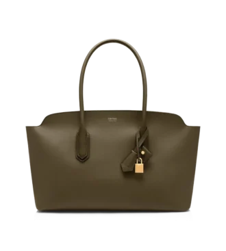 Natural Grain Leather Alexander Large Shoulder Bag