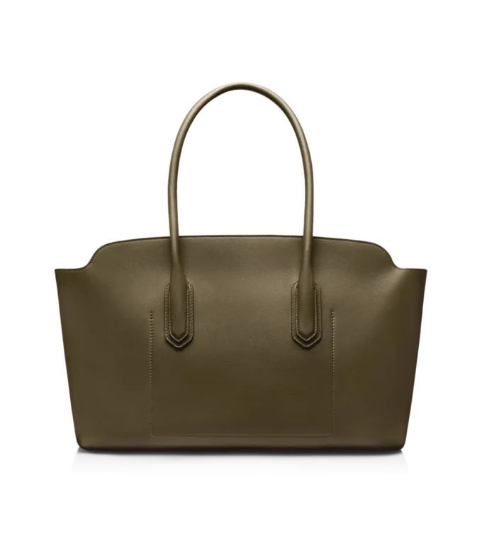 Natural Grain Leather Alexander Large Shoulder Bag