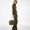 Natural Grain Leather Alexander Large Shoulder Bag