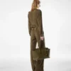 Natural Grain Leather Alexander Large Shoulder Bag