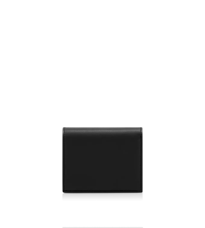 Natural Grain Leather Padlock Compact Wallet Natural Grain Leather Padlock Compact Wallet