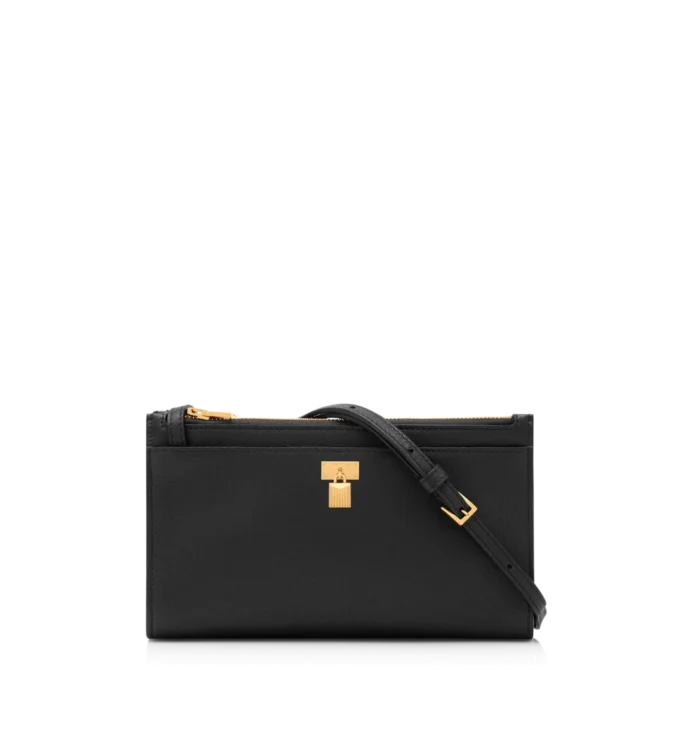 Natural Grain Leather Padlock Mini Bag on Strap