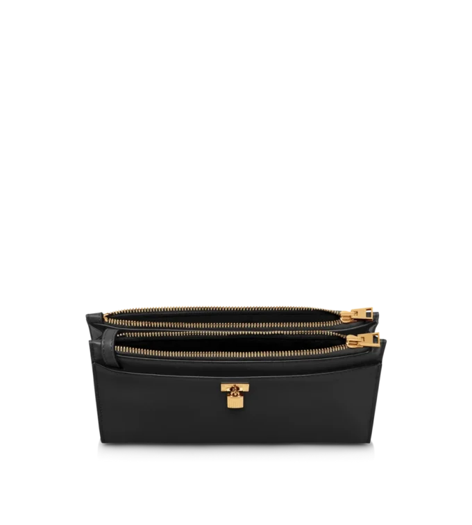 Natural Grain Leather Padlock Mini Bag on Strap