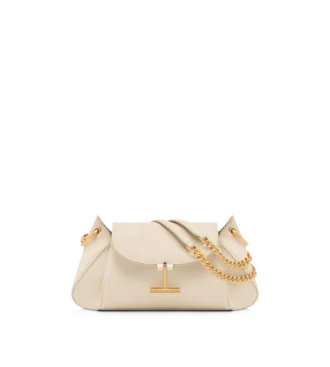Natural Grain Leather Tara Chain Shoulder Bag