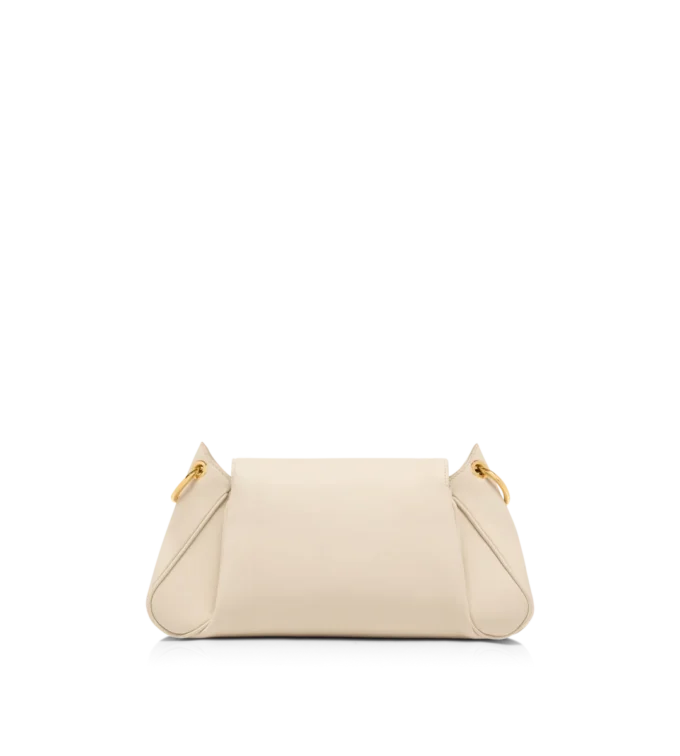 Natural Grain Leather Tara Chain Shoulder Bag
