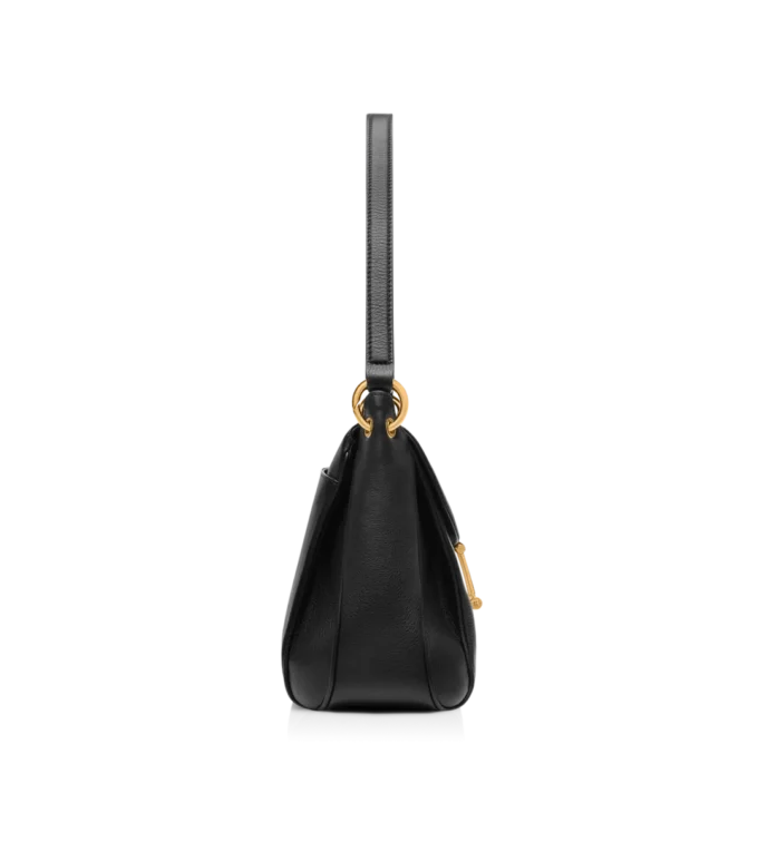 Natural Grain Leather Tara Medium Shoulder Bag Natural Grain Leather Tara Medium Shoulder Bag