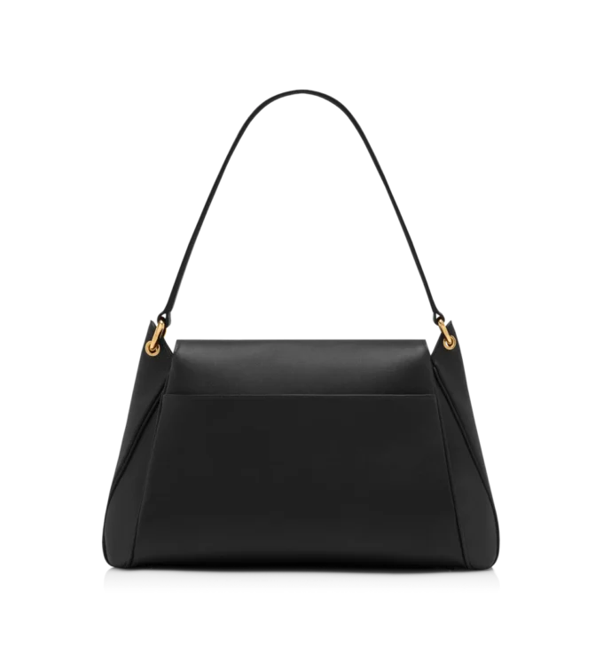 Natural Grain Leather Tara Medium Shoulder Bag Natural Grain Leather Tara Medium Shoulder Bag