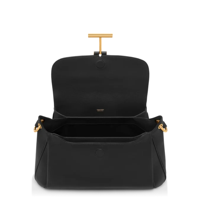 Natural Grain Leather Tara Medium Shoulder Bag Natural Grain Leather Tara Medium Shoulder Bag