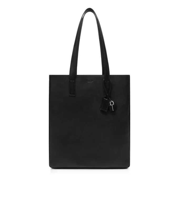 Natural Leather North South Tote