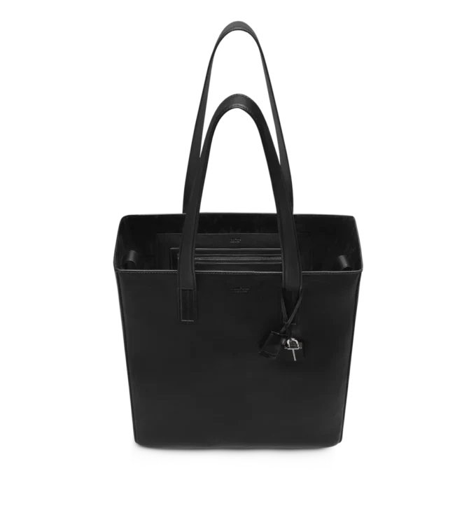 Natural Leather North South Tote