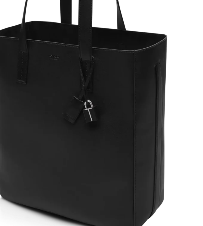 Natural Leather North South Tote