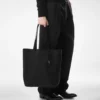 Natural Leather North South Tote