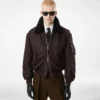 Nylon Shearling Collar Flight Bomber Nylon Shearling Collar Flight Bomber