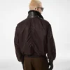 Nylon Shearling Collar Flight Bomber Nylon Shearling Collar Flight Bomber