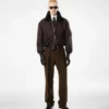Nylon Shearling Collar Flight Bomber Nylon Shearling Collar Flight Bomber