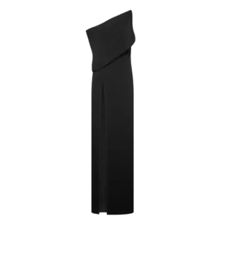 Off the Shoulder Evening Dress with Side Slit