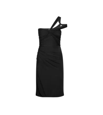 One Shoulder Twist Front Cocktail Dress