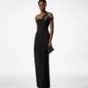 One Shoulder Twist Front Evening Dress One Shoulder Twist Front Evening Dress