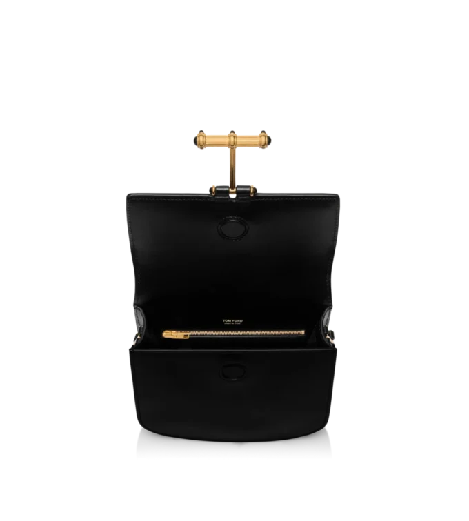 Palmellato-Effect Leather Tara Mini Crossbody