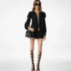Palmellato-Effect Leather Tara Mini Crossbody