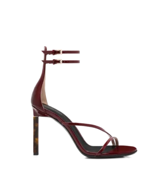 Patent Leather Ankle Strap Sandal