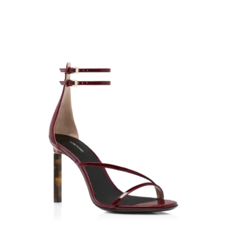 Patent Leather Ankle Strap Sandal